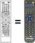Replacement remote control LG DVD4800