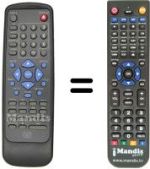 Replacement remote control GOLD DVD-G100