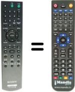Gleichwertige Fernbedienung Sony DVP-NS70