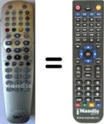 Gleichwertige Fernbedienung Philips HD-RW720 / 69