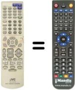 Gleichwertige Fernbedienung JVC RM-STHA75R