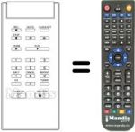 Replacement remote control Pathé Marconi REMCON095