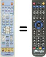 Replacement remote control Yamaha PVXS120