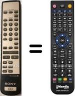 Replacement remote control Sony RM-DX3000