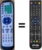 Replacement remote control KOOLTEK HD2038