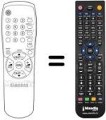 Gleichwertige Fernbedienung Samsung CF 20F42 Z