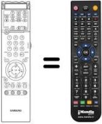 Gleichwertige Fernbedienung Samsung SP 43 RETROPRO