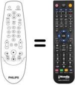 Replacement remote control Aristona 14 PV 162