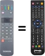 Replacement remote control Thomson 25 DG 15 CL