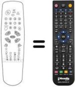 Gleichwertige Fernbedienung Akai TV 2107 T