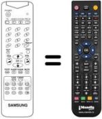 Gleichwertige Fernbedienung Samsung CX 6840N / W