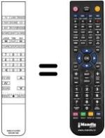 Replacement remote control Bang Olufsen LX 6000