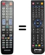 Gleichwertige Fernbedienung Samsung UE 55C6000