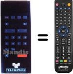 Replacement remote control CABLE TV