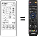 Replacement remote control Hitachi C 33 P 900 VT