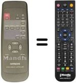 Gleichwertige Fernbedienung Hitachi CMP 412 HDE