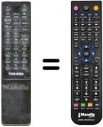 Gleichwertige Fernbedienung Toshiba 2503 SF