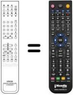 Replacement remote control Hitachi CPT 2155