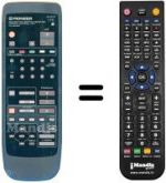 Replacement remote control Pioneer SD T50W1