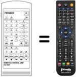 Replacement remote control Pioneer SV 2803
