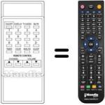 Gleichwertige Fernbedienung Audiosonic CVP 2400
