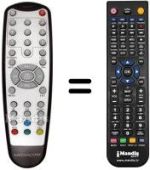 Gleichwertige Fernbedienung MEDIACOM M-DTRSLIM