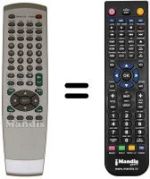 Replacement remote control DVD 3151