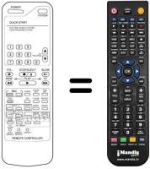Gleichwertige Fernbedienung Daewoo DVR 4167 D / P