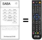 Gleichwertige Fernbedienung FS 602