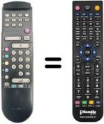 Replacement remote control Aristona GIORGIONE 21 PT 165 A