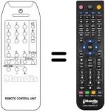 Replacement remote control Ctc CTV 207 PS