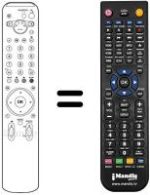 Gleichwertige Fernbedienung Sony KDL-W40 A11E