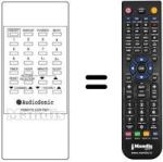 Gleichwertige Fernbedienung Audiosonic KRB 1576
