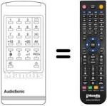 Gleichwertige Fernbedienung Audiosonic KT 8451
