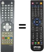 Replacement remote control NordMende NM 3205 SE