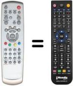 Replacement remote control Daewoo LCD 32 DNT-2