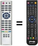 Replacement remote control Quasar LCD 32 HDR
