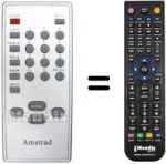 Gleichwertige Fernbedienung Sansui LTV 1450