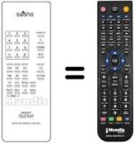 Replacement remote control MEMORY TELETEXT