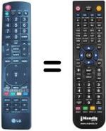 Replacement remote control LG 42 LD 428