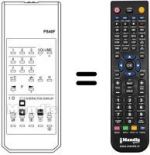 Replacement remote control Zanussi 25 SS 556 P