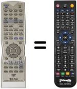 Replacement remote control RC-829 A