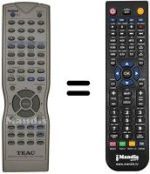 Replacement remote control TEAK PL-D 2100