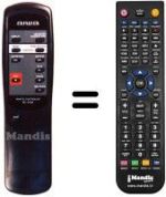 Replacement remote control Aiwa AD-S950
