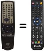 Replacement remote control RC-ZVL07