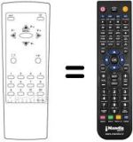 Replacement remote control RC 2144 HY 36 SIL