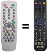 Gleichwertige Fernbedienung QUELLE FT 81808 UNIVERSUM (90 CHANNELS)