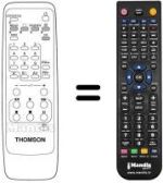 Gleichwertige Fernbedienung Thomson T 20 VB 12 A