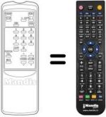 Replacement remote control RD-1077 E