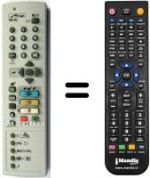 Replacement remote control Metz 82TE97